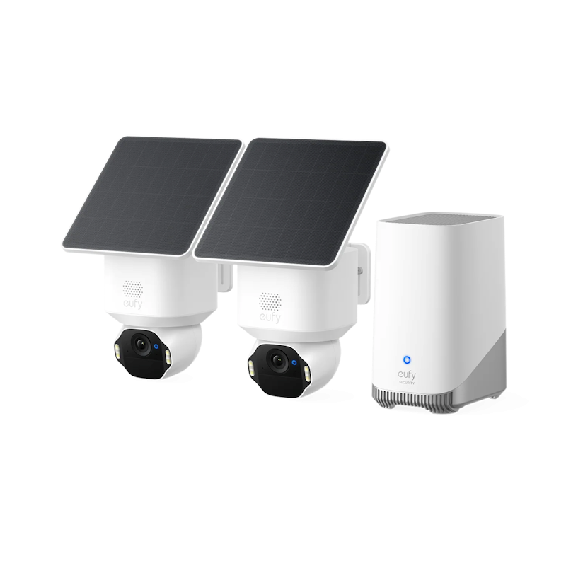 Venkovní kamera eufy SoloCam E42 sada 2 ks + Homebase 3 4K - bílá