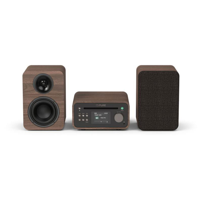 Minisystém Pure Classic Stereo Mini, CD, DAB+, FM - hnědý