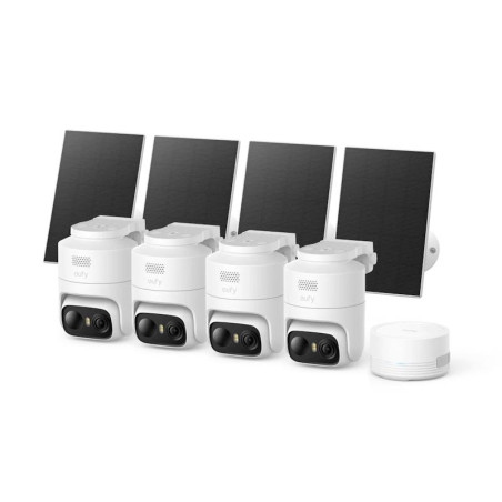 Venkovní kamera eufy C37 2K (sada 4 ks + HomeBase Mini) - bílá