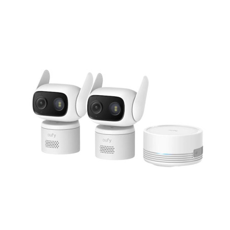 Venkovní kamera eufy C31 2K (sada 2 ks + jednotka HomeBase Mini) - bílá