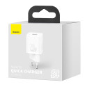BASEUS CCSUP-B02 Super Si nabíječka USB-C PD výkonem 20W, bílá