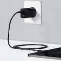 BASEUS CCSUPP-E01 Super Si nabíječka USB-C PD a USB s výkonem 30W, černá