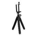 AG PREMIUM HFMTS Flexibilní tripod stativ pro mobilní telefon s úhlopříčkou 4-6,1" , černá