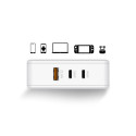 XTORM XAT140 Volt II GaN Nabíječka 3v1 (USB, 2x USB-C PD), s výkonem 140W, bílá