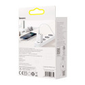 BASEUS CCSUPP-E02 Super Si nabíječka USB-C PD a USB s výkonem 30W, bílá