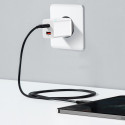 BASEUS CCSUPP-E02 Super Si nabíječka USB-C PD a USB s výkonem 30W, bílá