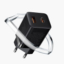 BASEUS CCSUPP-E02 Super Si nabíječka USB-C PD a USB s výkonem 30W, bílá