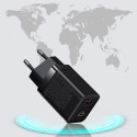 BASEUS CCSUPP-E02 Super Si nabíječka USB-C PD a USB s výkonem 30W, bílá