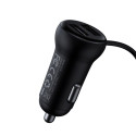 BASEUS CCTM-E01 Bluetooth MP3 transmiter, Handsfree a 2x USB autonabíječka, černý