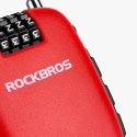 Zámek na kolo Rockbros 32420981001 se zatahovacím kabelem - červený