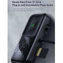 BASEUS CCTM-E01 Bluetooth MP3 transmiter, Handsfree a 2x USB autonabíječka, černý
