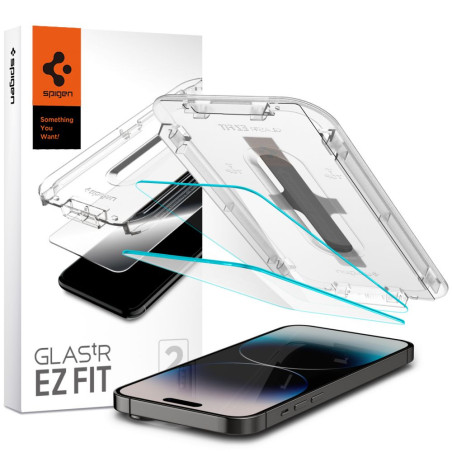 Spigen Glas.tR EZ Fit tvrzené sklo pro iPhone 14 Pro – 2 ks