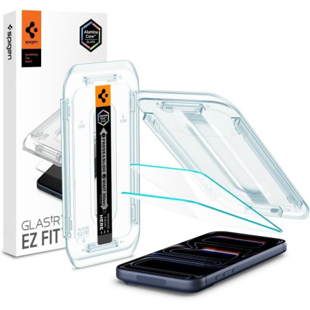 Ochranné sklo Spigen Glas.tR EZ Fit pro iPhone 16 Pro / 17 / 17 Pro - 2 ks
