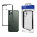3MK Satin Armor Case Odolný hybridní kryt pro iPhone 11 Pro, černá/čirá