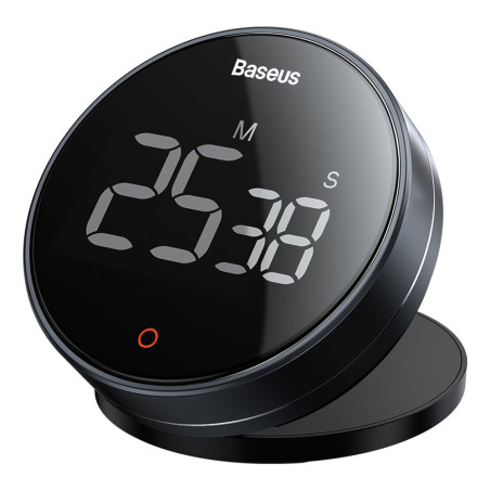 BASEUS FMDS000013 Heyo Rotation Countdown Timer PRO - kuchyňská minutka, černá