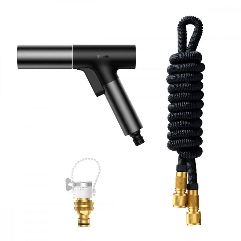 BASEUS GF5 CPGF000201 Prémiová flexibilní (smršťovací) hadice pro mytí auta s tryskou, 1/2", 30m