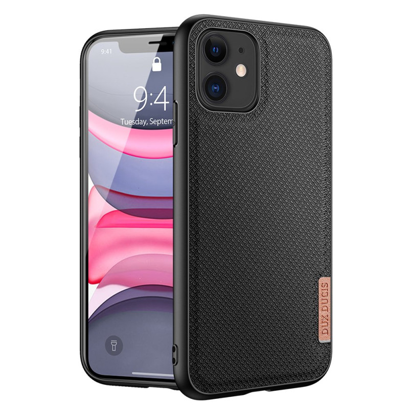 DUX DUCIS Fino Series Odolný kryt s textilními zády pro iPhone 11, černý