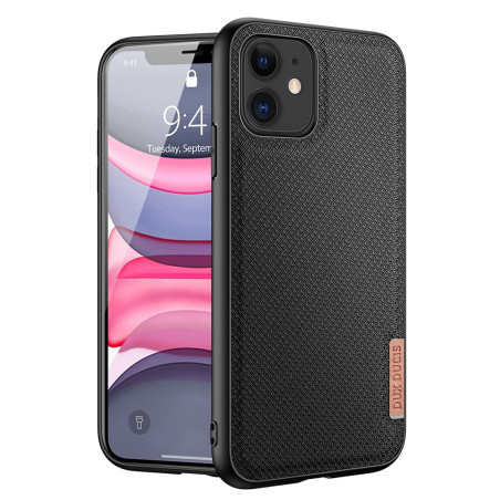 DUX DUCIS Fino Series Odolný kryt s textilními zády pro iPhone 11, černý