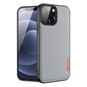 DUX DUCIS Fino Series Odolný kryt s textilními zády pro iPhone 13 Mini, šedý