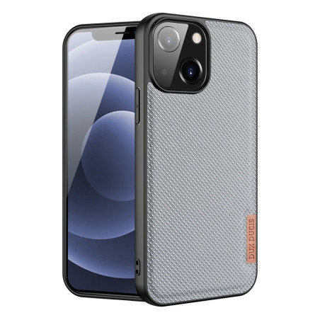 DUX DUCIS Fino Series Odolný kryt s textilními zády pro iPhone 13 Mini, šedý