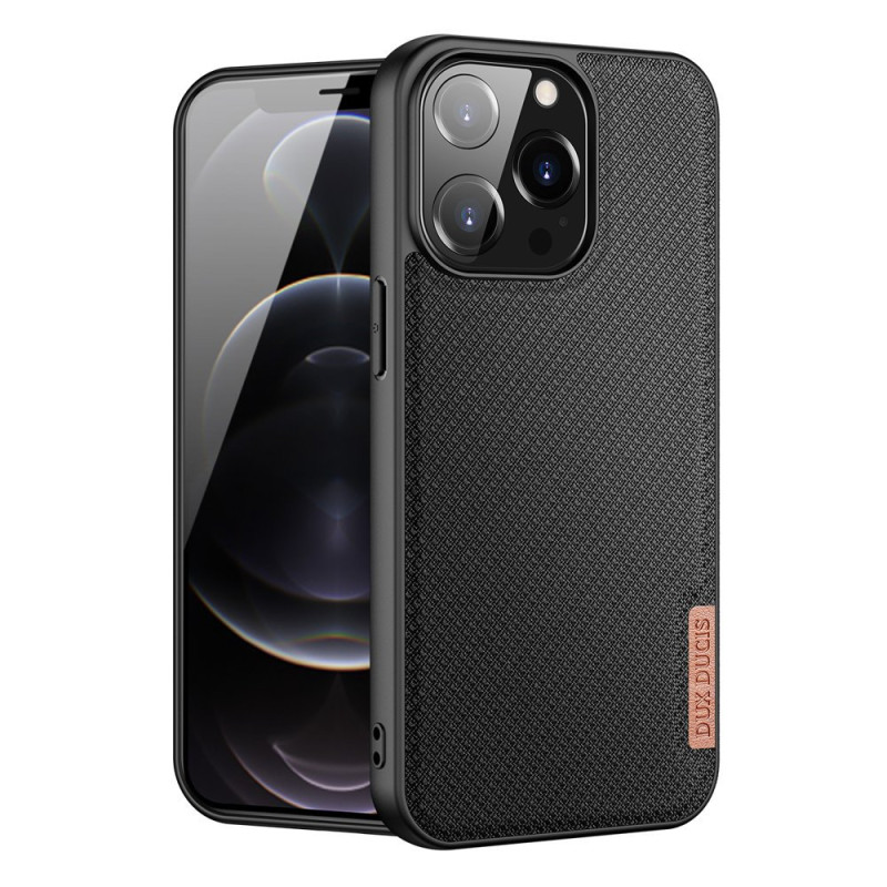 DUX DUCIS Fino Series Odolný kryt s textilními zády pro iPhone 13 Pro, černý