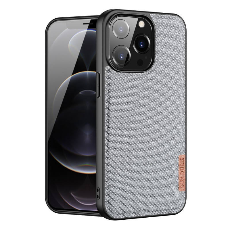 DUX DUCIS Fino Series Odolný kryt s textilními zády pro iPhone 13 Pro, šedý