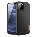 DUX DUCIS Fino Series Odolný kryt s textilními zády pro iPhone 13, černý