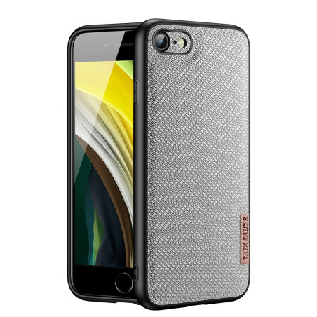 DUX DUCIS Fino Series Odolný kryt s textilními zády pro iPhone 7/8/SE 2020, šedý