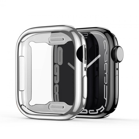 DUX DUCIS Samo 360° TPU kryt pro Apple Watch 7/8 (45mm), stříbrný