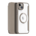 DUX DUCIS Skin X Pro Flipový MagSafe kryt pro iPhone 14 Plus, béžový