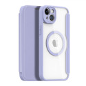 DUX DUCIS Skin X Pro Flipový MagSafe kryt pro iPhone 14 Plus, fialový