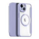DUX DUCIS Skin X Pro Flipový MagSafe kryt pro iPhone 14, fialový
