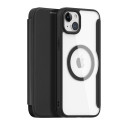 DUX DUCIS pouzdro s peněženkou SKIN X PRO kompatibilní s MagSafe pro iPhone 15 Plus černá