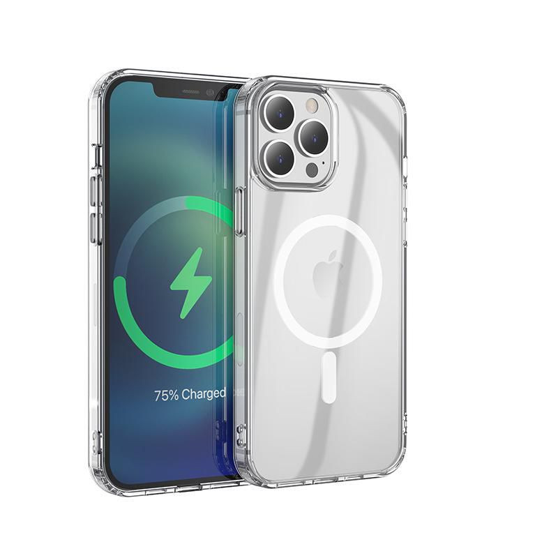 ESTUFF Magnetic Hybrid Clear Case Kryt s MagSafe pro iPhone 12/12 Pro, čirý