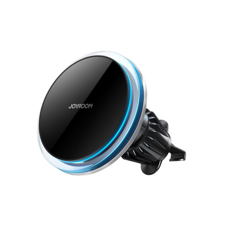 Joyroom držák telefonu do auta s 15W Qi bezdrátovou nabíječkou (kompatibilní s MagSafe) do mřížky ventilace, stříbrný (JR-ZS291)