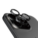 PANZERGLASS Ochranné kroužky zadní kamery HoOps pro iPhone 15 Pro/15 Pro Max, černý titan
