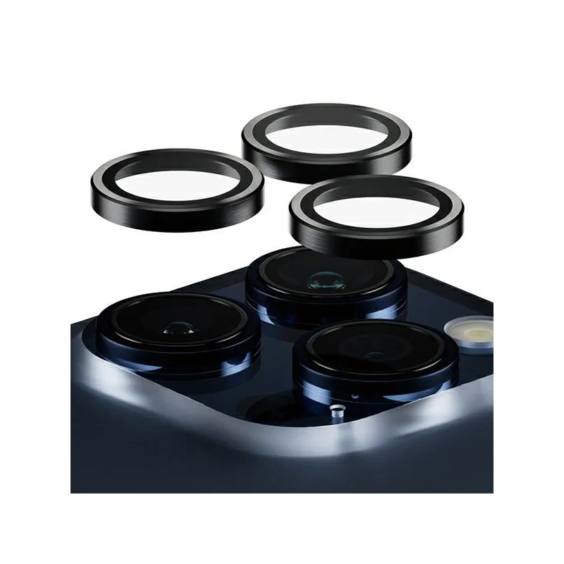 PANZERGLASS Ochranné kroužky zadní kamery HoOps pro iPhone 15 Pro/15 Pro Max, čiré