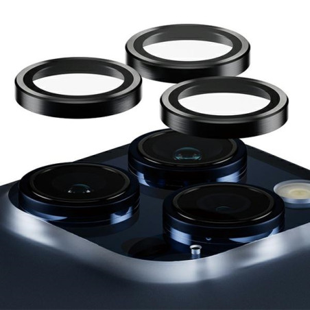 PANZERGLASS Ochranné kroužky zadní kamery HoOps pro iPhone 15 Pro/15 Pro Max, čiré