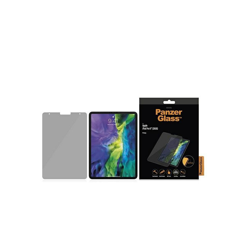 PANZERGLASS Ochranné sklo 2.5D FULL-COVER 0.4mm pro iPad Air 10,9" (2020/22)/Pro 11" (2018/20/21), PRIVACY, AntiBacterial