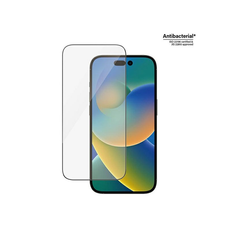 PANZERGLASS Ochranné sklo 2.5D FULL-COVER 0.4mm pro iPhone 14 Pro, montážní rámeček