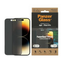 PANZERGLASS Ochranné sklo 2.5D FULL-COVER 0.4mm pro iPhone 14 Pro, montážní rámeček, Privacy