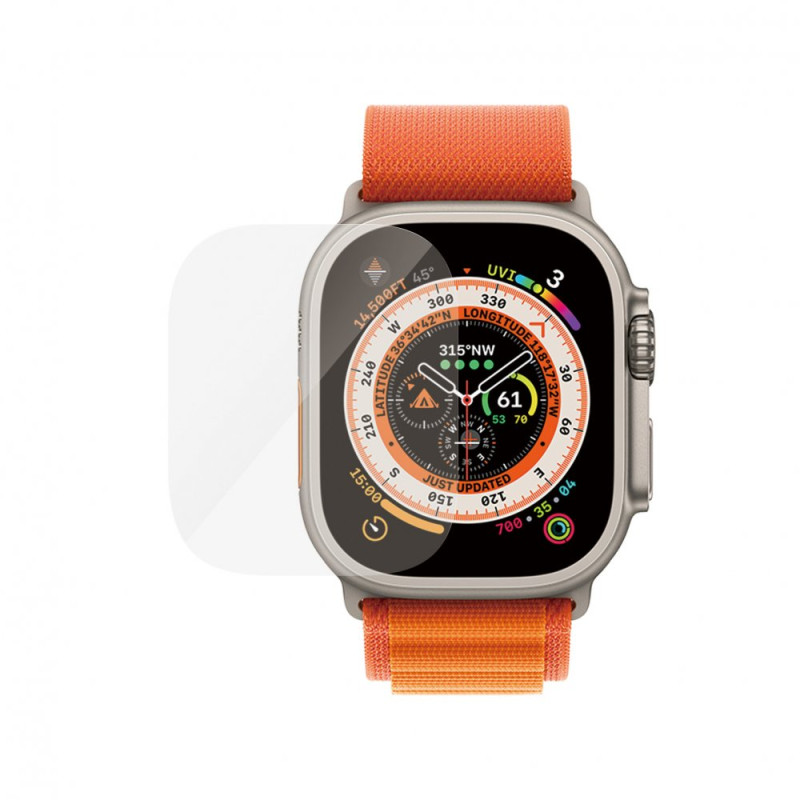 PANZERGLASS Ochranné sklo 2.5D FULL-COVER 0.4mm pro Watch Ultra 49mm, AntiBacterial, čiré