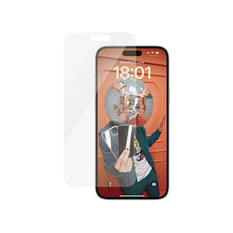 PANZERGLASS Ochranné sklo 2.5D STANDARD 0.4mm pro iPhone 15 Plus, Classic Fit, čiré