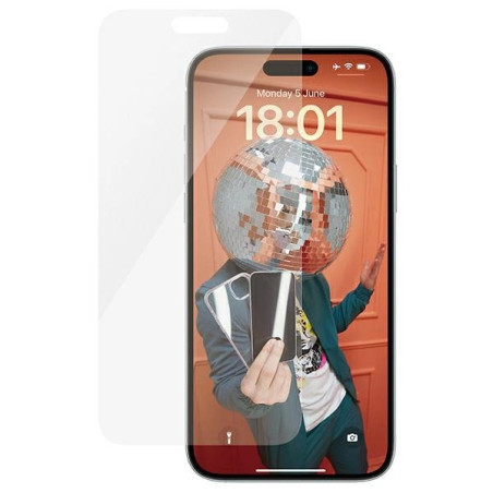 PANZERGLASS Ochranné sklo 2.5D STANDARD 0.4mm pro iPhone 15 Plus, Classic Fit, čiré