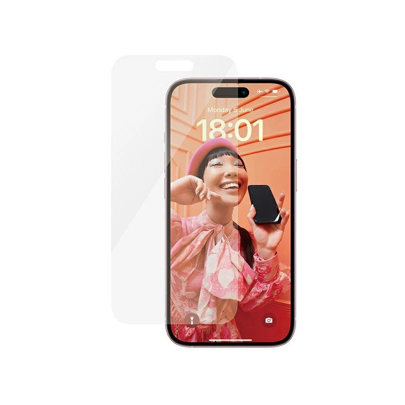 PANZERGLASS Ochranné sklo 2.5D STANDARD 0.4mm pro iPhone 15, Classic Fit, čiré