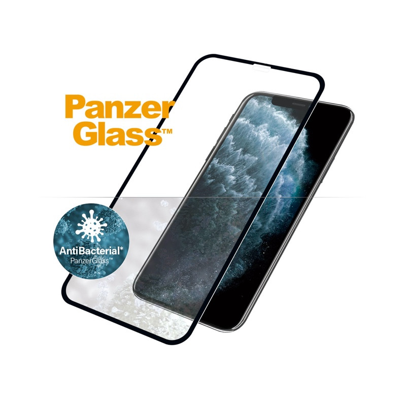 PANZERGLASS Ochranné sklo 3D FULL-COVER 0.4mm pro X/XS/11 Pro, AntiBacterial