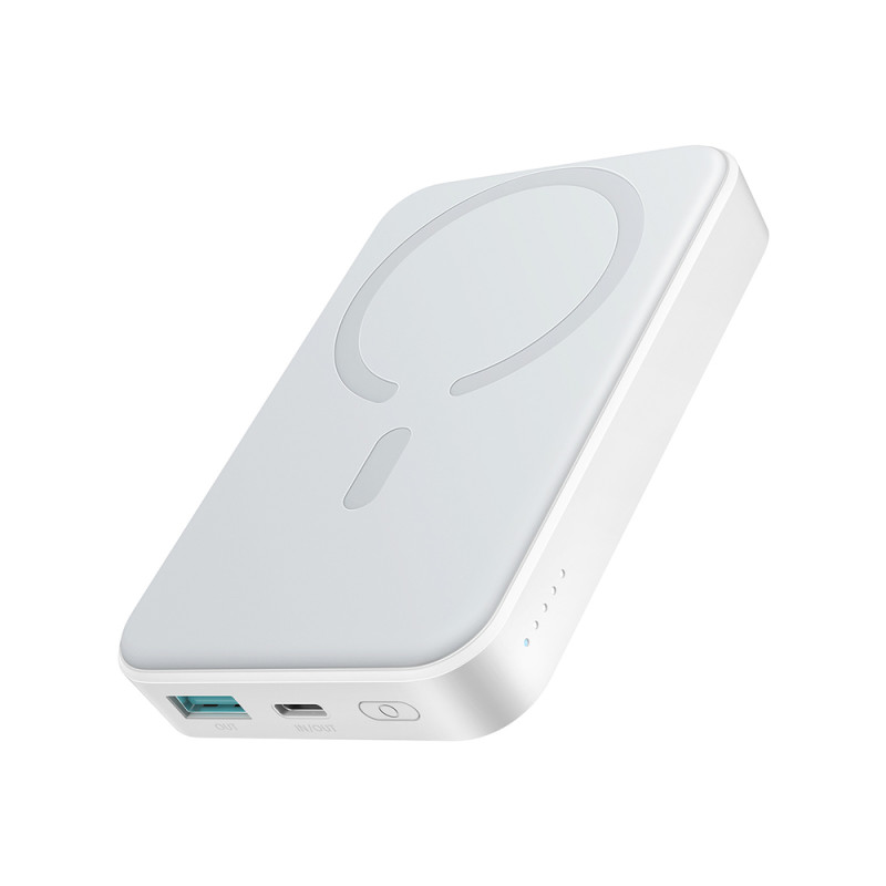 Powerbanka Joyroom JR-W020 20W 10000mAh MagSafe + kabel USB-C na USB-C 0,25 m - bílá