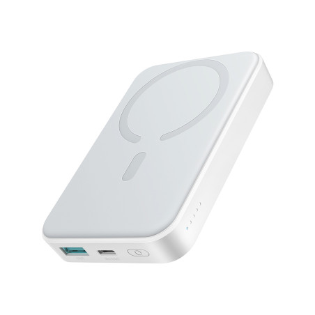 Powerbanka Joyroom JR-W020 20W 10000mAh MagSafe + kabel USB-C na USB-C 0,25 m - bílá