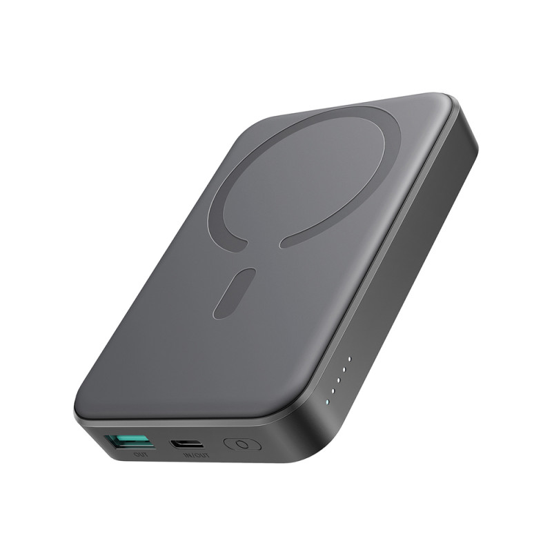 Powerbanka Joyroom JR-W020 20W 10000mAh MagSafe + kabel USB-C na USB-C 0,25 m - černá