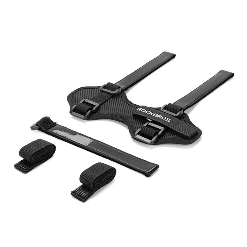 Rockbros 50210064001 Velcro Bike Strap for Bluetooth Speaker or Water Bottle - Black